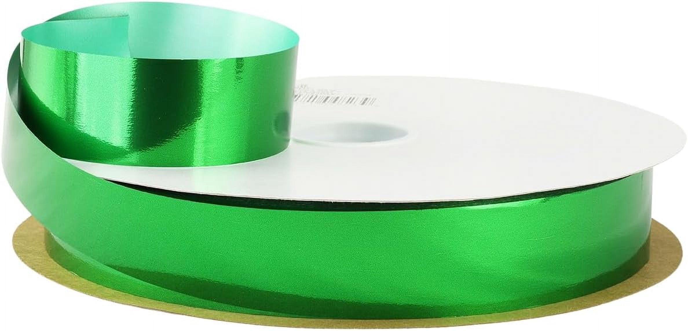 NANAHuang Metallic Poly Ribbon – High Shine Polypropylene for Bows & Crafts - Red 3/4100yd