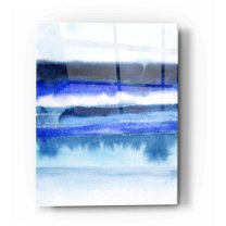 Epic Art 'Shorebreak Abstract II' by Grace Popp Acrylic Glass Wall Art, 16"x24"