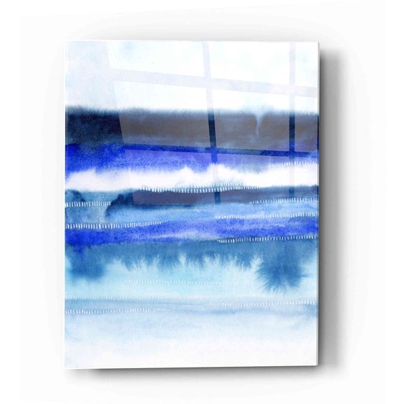 Epic Art 'Shorebreak Abstract II' by Grace Popp Acrylic Glass Wall Art, 16"x24"