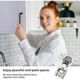 thumbnail image 2 of ParisRhône 20 Pack 1/2 inch Overlay Soft Close Cabinet Hinges for Kitchen Cabinets Door -Concealed Self Closing Face Frame Cabinet Hinges Brushed Nickel -Built-in Soft Close Hinges Damper, 2 of 9