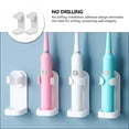 thumbnail image 7 of Niceauty 2Pcs No Drilling Electric Toothbrush Holder Wall Mount White Bathroom Storage Solution, 7 of 7