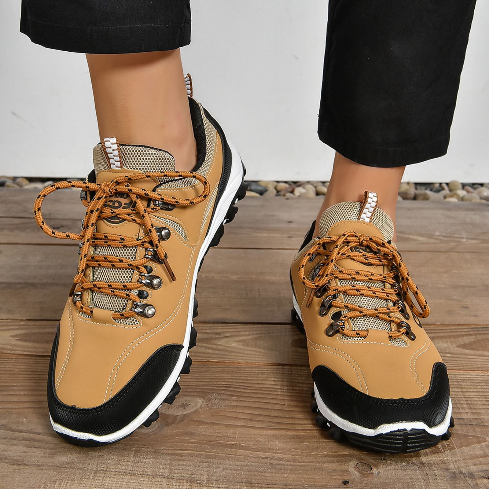 FhgihG Women's Waterproof Hiking Shoes Outdoor Climbing Sneakers Non-Slip Trekking Running