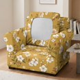 thumbnail image 3 of FKELYI Cherry Flower Print Stretch Armchair Slipcover 2 Pcs Set Couch Sofa Cover with Separate Cushion Cover Non-Slip Furniture Protector Washable Living Room Decor, 3 of 7