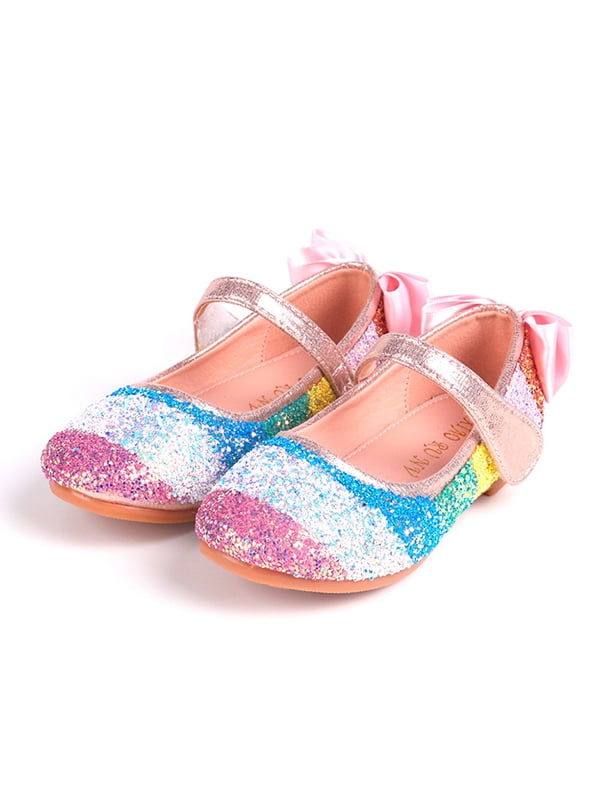 rainbow sequin heels