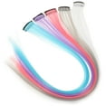 thumbnail image 1 of 15pcs Colored Clip-in Hair Extensions Straight Women Hair Extensions with Clips, 1 of 8