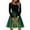 Army Green, variant on Christmas Dresses for Women Women's Casual Fashion Round Neck Long Sleeve Christmas Printed Party Vintage Long Dresses for Holiday Gathering,Army Green,L
