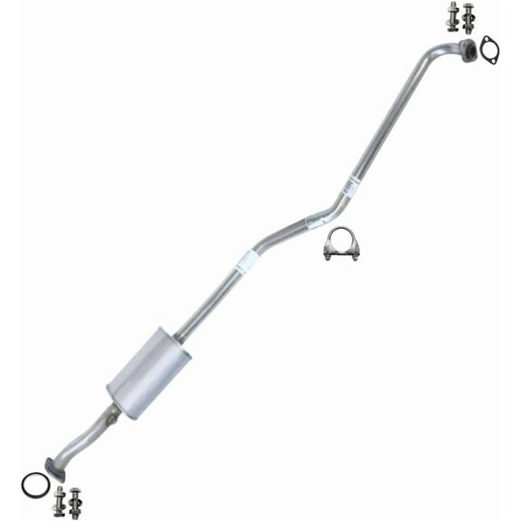 Stainless Steel Exhaust Resonator Pipe Fits 1996-1997 Toyota Corolla 1.6L & 1995-1997 1.8L- Direct Fit