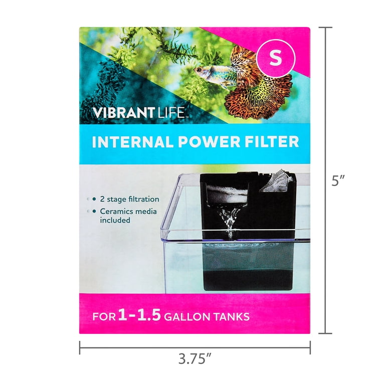 Internal Power Aquarium Filter for 1-1.5 Gallon Tanks photo 6