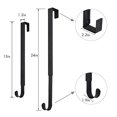 thumbnail image 3 of LELINTA Wreath Hanger, Adjustable Over The Door Wreath Hanger Wreath Holder Wreath Hook for Door Christmas, 3 of 3