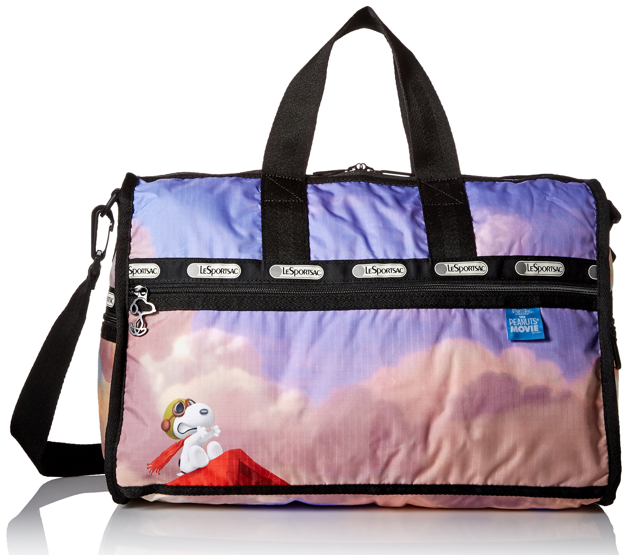 LeSportsac Medium Weekender Duffel Bag (Snoopy Over Paris) - Walmart.com