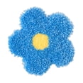 thumbnail image 1 of Kits de posavasos con bordado a presión para principiantes, incluye tela perforada con patrón, Flor azul, 1 of 8