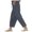 Gray, variant on Lenpel Girls' Summer Pants Loose Elastic Waist Drawstring Side Split Wide Leg Pants Lightweight Casual Trousers with Pockets