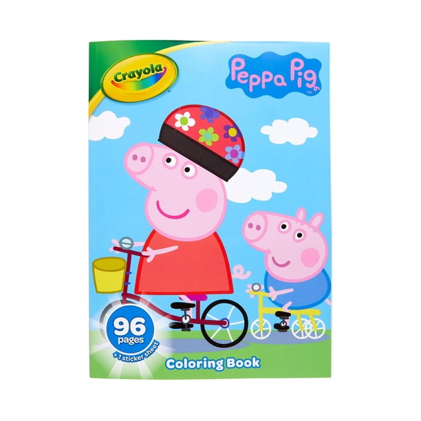 Libro para Colorear Peppa Pig Crayola 96 Páginas con Pegatinas