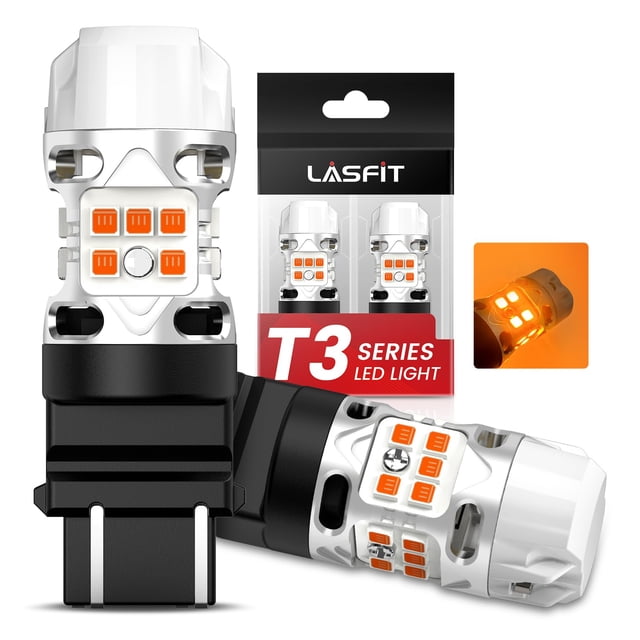 Bombilla LED LASFIT 3157 Amber T3 4157 3057 Intermitente (x2)