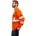 thumbnail image 3 of Bass Creek Outfitters Men's Flame Resistant Hi-Vis Safety Long Sleeve Knit Top, Sizes M-2XL, 3 of 12
