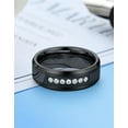 thumbnail image 5 of MomentWish Tungsten Rings, Valentine's Day Gift Birthday Gifts, Moissanite Promise Ring Eternity Band-Size9, 5 of 8