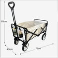 thumbnail image 2 of Carrito Vagon Plegable CJR Multiusos Con Ruedas Camping blanco, 2 of 8