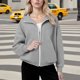 thumbnail image 1 of HongQid Hoodies for Women Soft Zip Up Hooded Long Sleeve Casual Oversized Sweatshirt Hooded Tops, 1 of 9