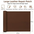 thumbnail image 5 of Self Adhesive Leather Repair Tape Kit, 20"x 54" Leather Repair Patch for Furniture, Leather Repair Patch for Car seat, Sofas, Couch, Boat Seat （Coffee Color ）, 5 of 10