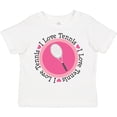 thumbnail image 3 of Inktastic I Love Tennis Pink Girls Toddler T-Shirt, 3 of 5