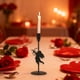 thumbnail image 3 of Decoración Del Día de San Valentín 18x9x9cm Candelabro de Metal de Hierro, 3 of 6