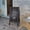 Black, variant on Emma + Oliver Rustic Brown 40"x20" Vintage Double-Sided Folding Magnetic Chalkboard with 8 Chalk Markers, 10 Chalkboard Stencils, Eraser, and 2 Rustic Magnets