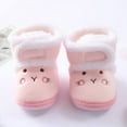 thumbnail image 2 of Infant Baby Girl Boots Shoes Warm Wool Snow Winter Anti-Slip Newborn Toddler Prewalker For 0-18 Months, 2 of 6