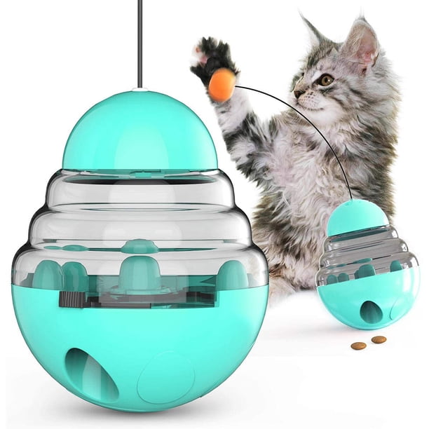 Mascota balancín bola con fugas vaso divertido gato palo - azul lago oscilante Ormromra 2034919-1