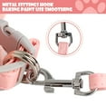 thumbnail image 6 of KBOOK Small Dog Harness and Leash Set Soft Furry Pet Harness Adjustable for Puppy Cat Outdoor Walking Travel (Mint Green, XS), 6 of 7