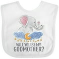 thumbnail image 3 of Inktastic Will You Be My Godmother? Boys or Girls Baby Bib, 3 of 4