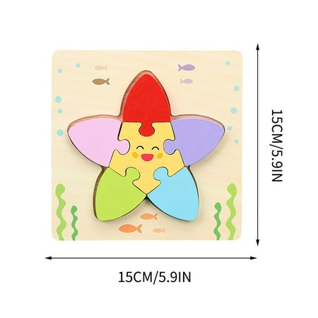 

Three-dimensional Colored Early Childhood Education Puzzle Toys Three-dimensional Puzzles
