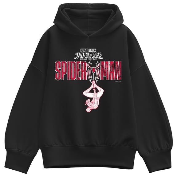 Spider-Man: Brand New Day - Hanging From Logo Pastel - Women's Oversized Fleece Hoodie Sweatshirt