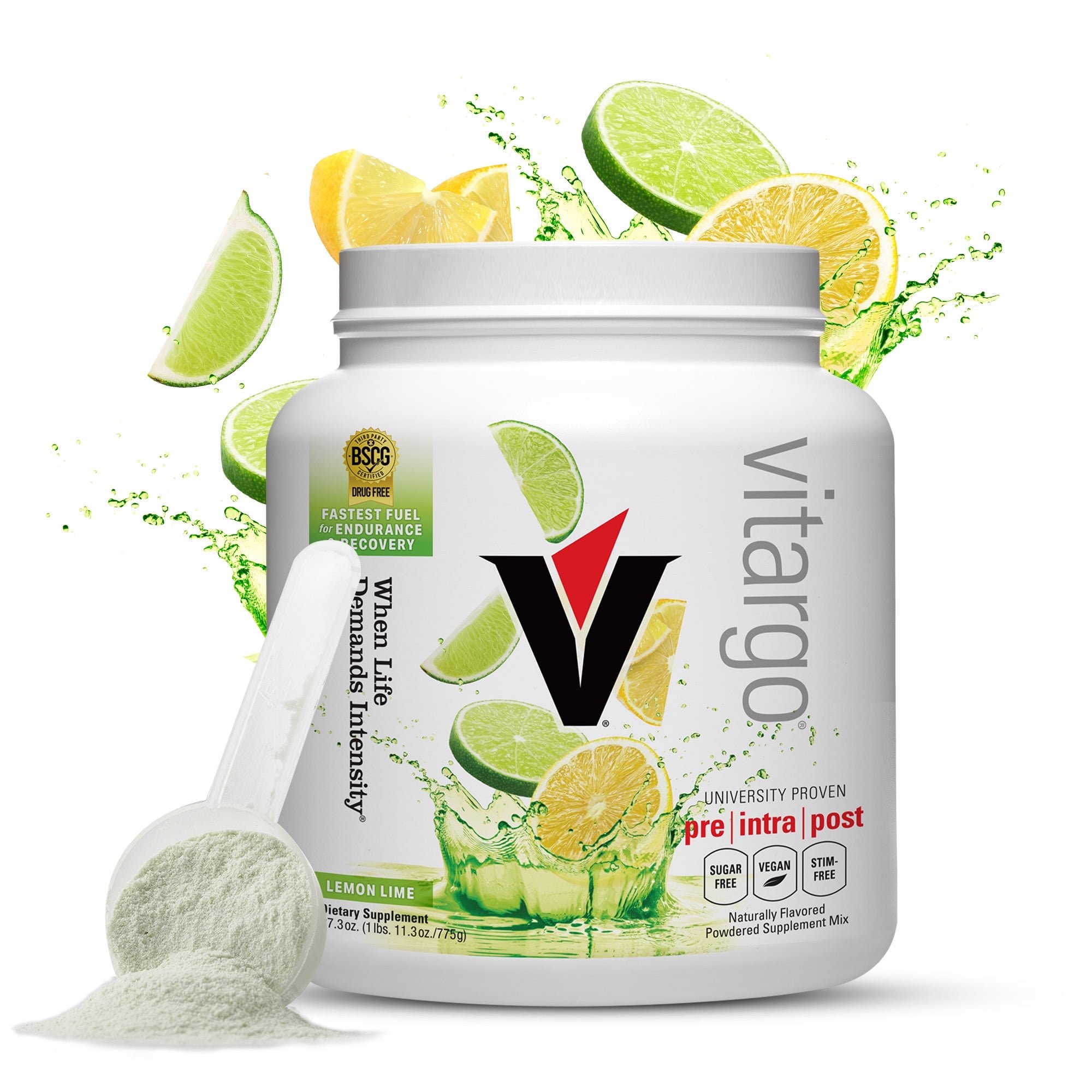 Vitargo Lemon Lime 20 Scoop | Fastest Digesting Carb Powder Mix | Lemon Lime 1.7lb | Pre Intra Post Workout Recovery