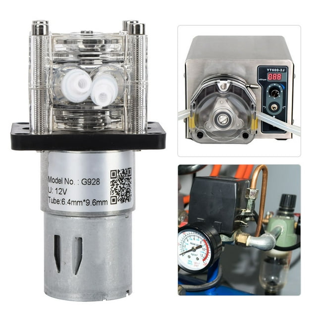 Bomba Peristáltica 500ml/min, Silencioso y Robusto, Rodamientos de Bolas, Tornillos de Acero inoxidable, Ranura para Tarjeta, Instalaconamete Plana, Diseño de Rodillo, Tomo de