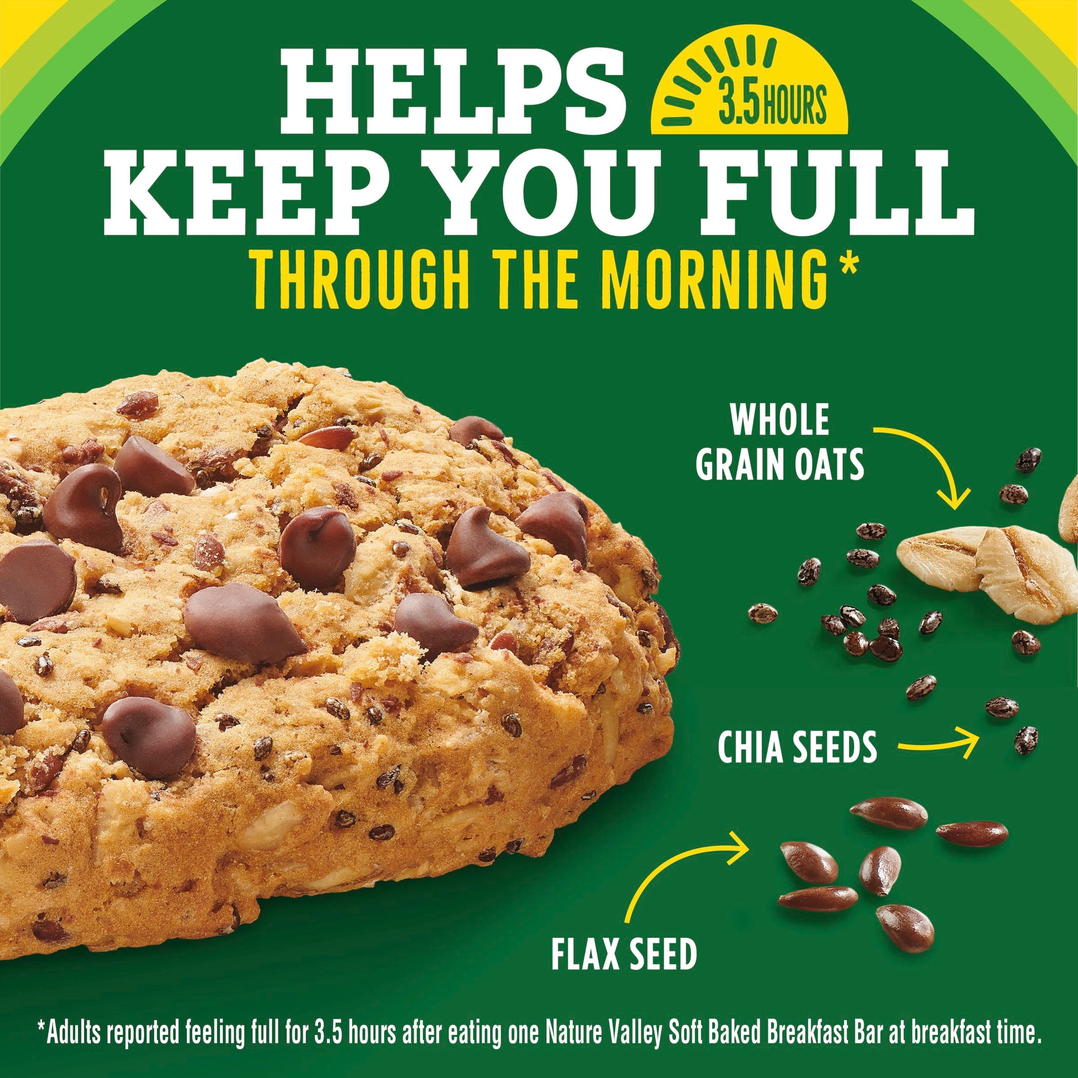 (3 pack) Nature Valley Banana Chocolate Chip Soft Baked Breakfast Bars (5 Bars)
