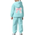 thumbnail image 5 of Girls Sweatsuit Size 6 Winter Outfit Lined Hoodie and Joggers Comfy Casual Two Piece Play With Print, 5 of 7