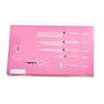 thumbnail image 3 of Colorful 6 Piece Knife Set Stainless Steel Practical Kitchen Knife Set with Ergonomic Handle for Cutting Pink, 3 of 5