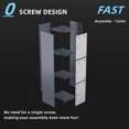 thumbnail image 4 of STANI Metal Locker for Gym, School, Office, 71" Metal Storage Locker Cabinets for Employees, Students Steel Lockers Three Tier with 3 Doors, 4 of 8