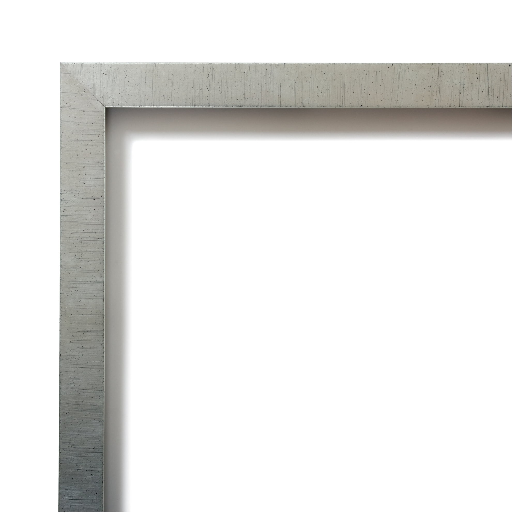 Amanti Art Natural Cork Board Wood Framed Silver Leaf Bulletin Board 38 in. x 26 in.