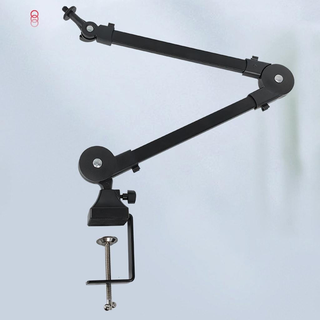 Jesscasday Microphone Arm withPop Protections - Microphone Stand with Wind Protections