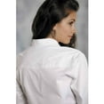thumbnail image 3 of Roper Western Shirt Womens L/S Snap Solid White 03-050-0265-1025 WH, 3 of 3