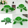 thumbnail image 2 of 1PC Handmade Beaded Turtle Adornment Acrylic Animal Decoration Gift (Green), 2 of 8