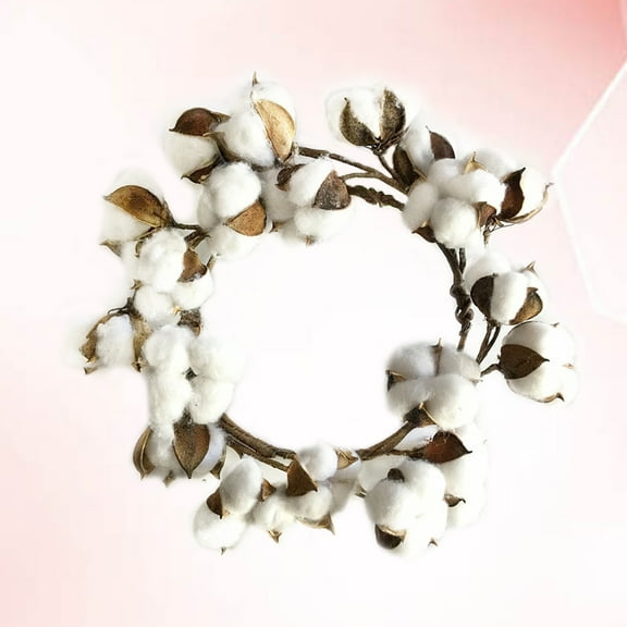 KAKOWELY Cotton Wreath for Garden and Balcony 26 X 26 X 5.5in Multi Color Wooden Material 1Pcs