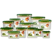E-Jen Premium Kimchi, Sauerkraut Probiotic Fermentation Container with Inner Vacuum Lid (Earthenware Green, 1.9 gal/ 7.4L)