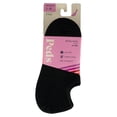 thumbnail image 2 of PEDS Women's All Day Active Nylon Invisible Socks Black, 6 Pairs, Sizes 5-10, 2 of 8