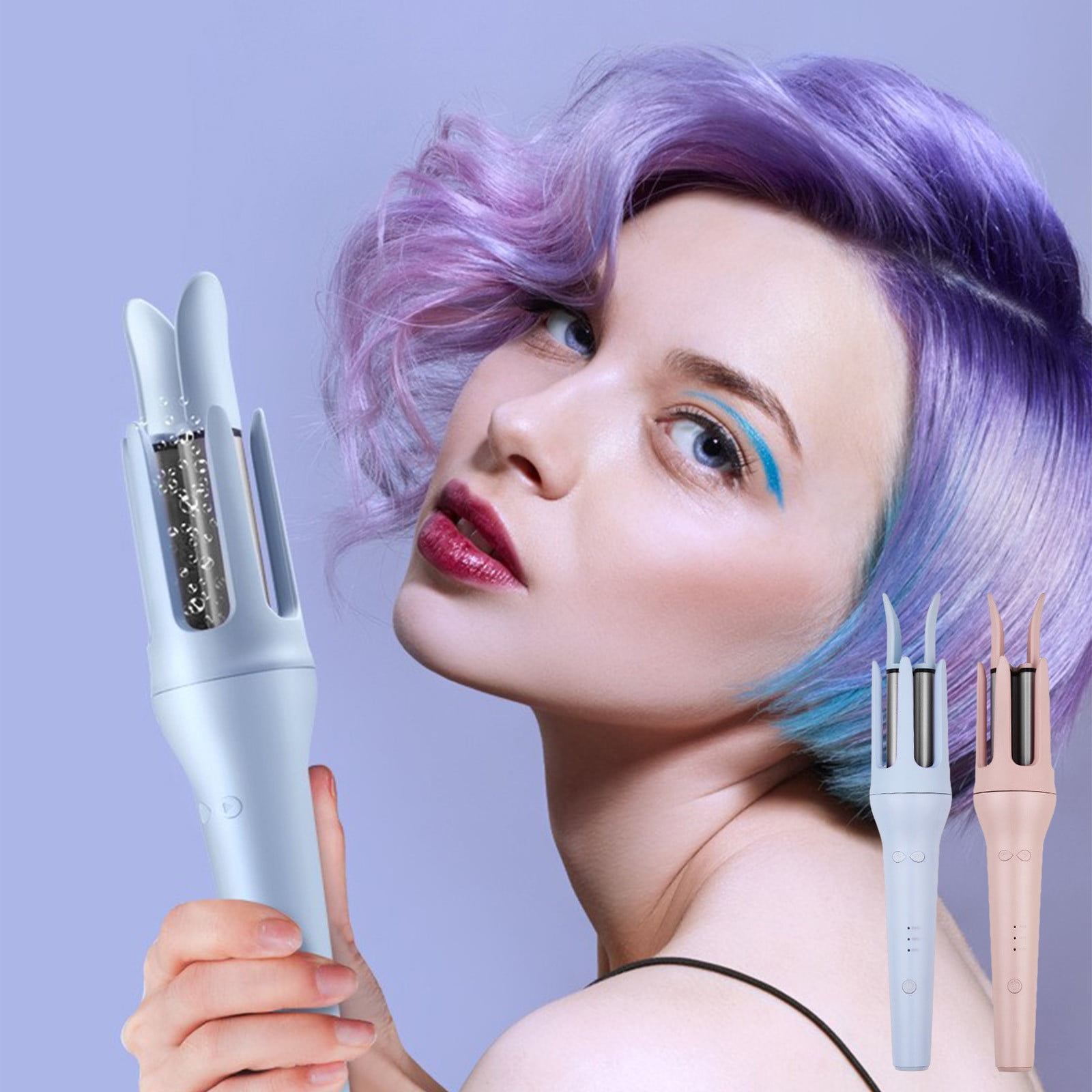Xihbxyly 32Mm Automatic Hair Curler Easy to Use Travel Automatic Curling Iron Fast Heating Small Auto Rotating Curing Wand for Curls Waves 3 Tunable Temps Auto Shut Off Walmart