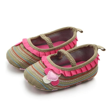 

Toyella Four flower baby toddler shoes Khaki 13cm