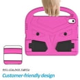 thumbnail image 5 of Nalacover Portable Heavy Duty Case for iPad 10th Generation 10.9" 2022, EVA Shockproof Armor Military Grade Lens Protection Case with Kids Friendly Handle Foldable Stand Bracket Case, Pink, 5 of 10