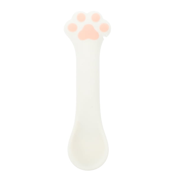 Cuchara de silicona para comida húmeda de gatos, abrelatas manual, cuchara multifuncional para comida de mascotas.
