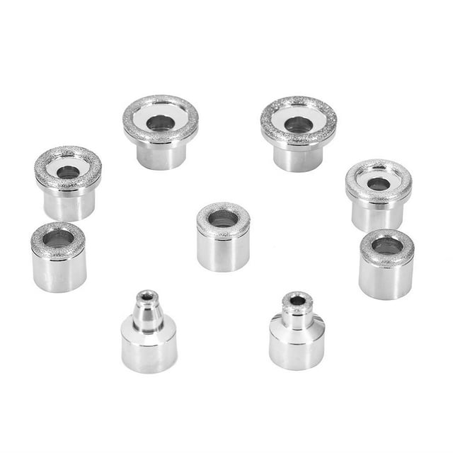 Sonew Ensemble de 9 Pcs de Filtres en Acier Inoxydable de Rechange pour Microdermabrasion avec Diamants, Embouts pour Machine de Beauté, Embouts Diamant Dermabrasion